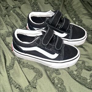 Vans Kids Black and White Sneakers